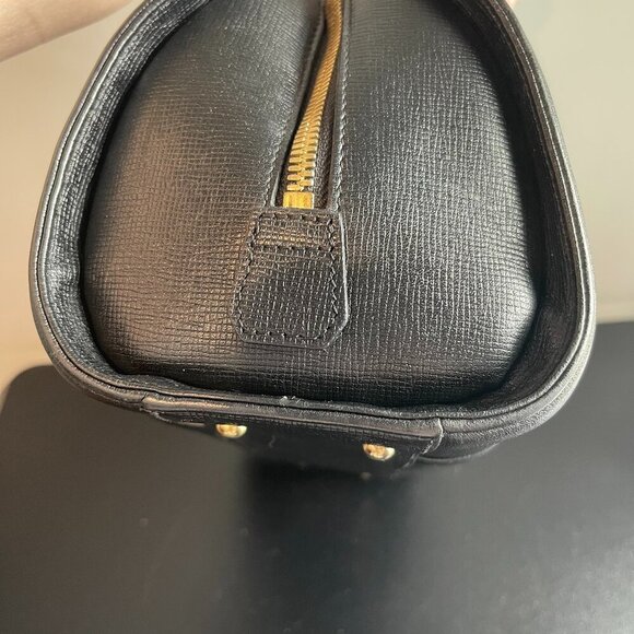 MCM  Calfskin Studded Barrel Bag Black - Preowned - Picture 6 of 14